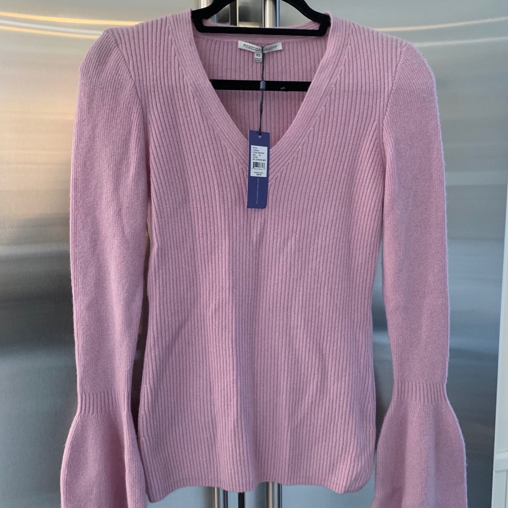 NWT Rebecca Minkoff Bell Sleeve Cashmere Sweater